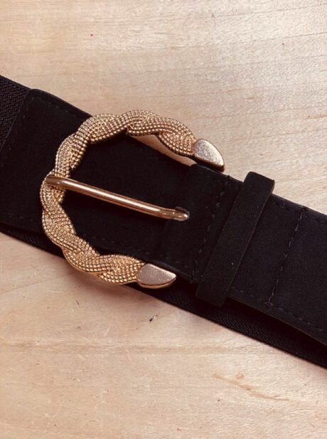 Ceinture noire élastique - Aude – Image 3