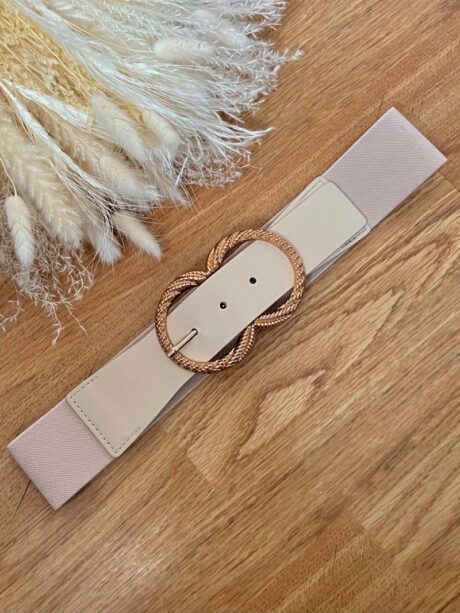 Ceinture beige élastique - Aude